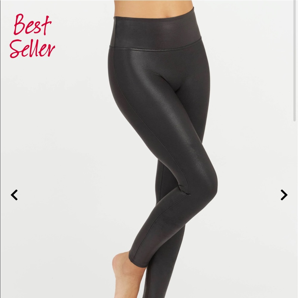 Spanx Faux Leather Leggings (Large)